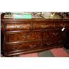 Image 1 : SHOWHOME FAUX MARBLE TOP 7 DRAWER DRESSER