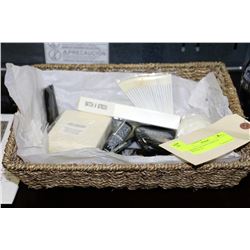 BASKET OF NEW COSMETIC PRODUCTS -