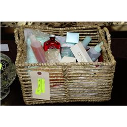 BASKET OF NEW SPA PRODUCTS FOR FACIAL