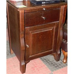 NEW WOOD JAVA FINISH 1 DRAWER NIGHT STAND
