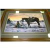 Image 1 : LARGE FRAMED COWBOY PICTURE