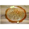 Image 1 : CARNIVAL GLASS IRIS AND HARRINGBONE DISH