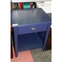 NEW BLUE 1 DRAWER NIGHT STAND