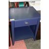 Image 1 : NEW BLUE 1 DRAWER NIGHT STAND