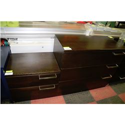 NEW WOOD JAVA FINISH 2 DRAWER NIGHT STAND