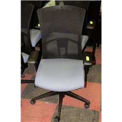 NEW BLUE AND BLACK HI-MESH BACK CHAIR