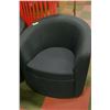 Image 2 : SET OF 4  BLUE FABRIC TUB CHAIRS AND LOVE SEAT