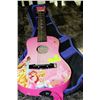 Image 1 : DISNEY PINK GUITAR WITH CASE