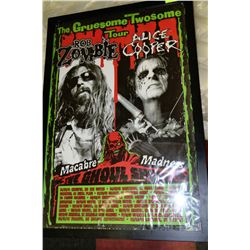 ROB ZOMBIE/ ALICE COOPER FRAMED CONCERT PICTURE