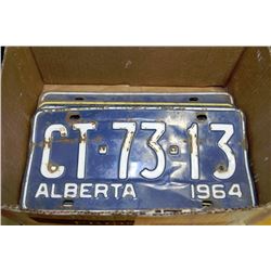 LOT OF 4 PAIRS OF ALBERTA LICENSE PLATES
