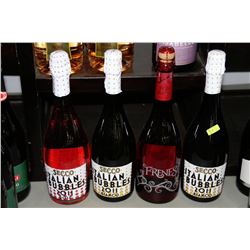 FOUR ASSORTED 750ML BOTTLES ITALIAN  WINES