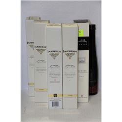 SIX ASSORTED BOTTLES OF INNISKILLIN AND FRAMBOISE