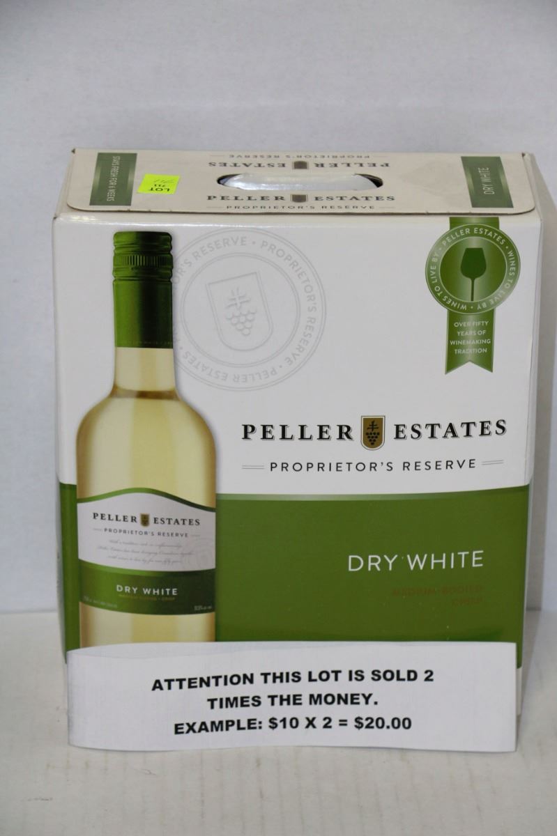 4 LITRE BOX PELLAR ESTATES DRY WHITE WINE X2