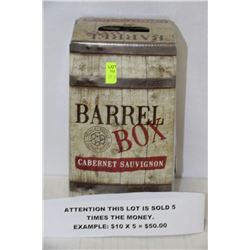 3 LITRE BARREL BOX CABERNET SAUVIGNON 12.5% X5