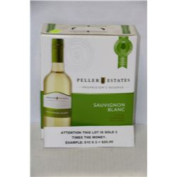 4 LITRE BOX PELLAR ESTATES SAUVIGNON BLANC 12% X2