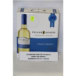 4 LITRE BOX PELLAR ESTATES PINOT GRIGIO 12% X2
