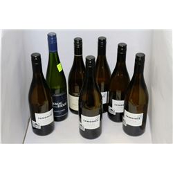 SEVEN ASST 750ML BOTTLES WHITE WINE