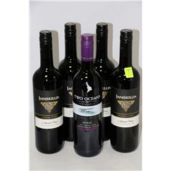 FOUR 750ML BOTTLES INNISKILLIN CABERNET SOLD W