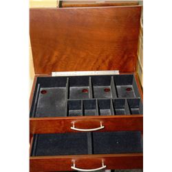 LARGE WOOD JEWELLERY BOX