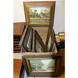 BOX OF ESTATE OIL ON CANVAS PICTURES