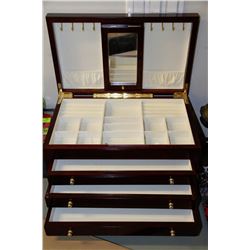 ESTATE WOOD JEWELLERY BOX