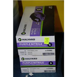 2 BOXES OF SIZE SMALL POWDER FREE EXAM GLOVES
