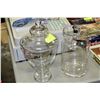 Image 1 : PAIR OF GLASS JARS