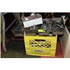 Image 1 : CRATE FULL OF ASSORTED HARDWARE, TOOLS & MORE