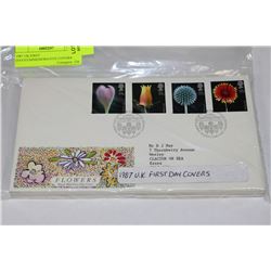 1987 UK FIRST DAY/COMMEMORATIVE COVERS