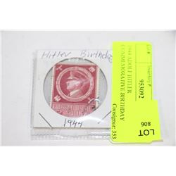 1944 ADOLF HITLER COMMEMORATIVE BIRTHDAY STAMP