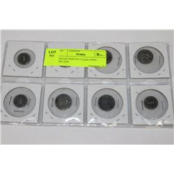 COLLECTION OF 8 NAZI COINS 1940-1943