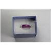 Image 1 : .925 SILVER NATURAL RUBY RING - SIZE 6.5