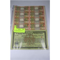 1923-100000 M BUCHFTABEL (F) AUSGABE II 3 POST-3X