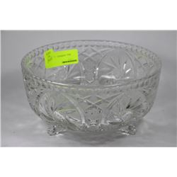 ESTATE PINWHEEL CRYSTAL FOOTED BOWL