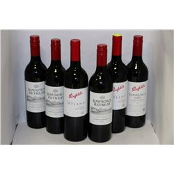 SIX ASSORTED 750ML BOTTLES OF RED WINE