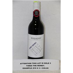 750ML BOTTLE ROSEMONT SHIRAZ CABERNET 13% X3