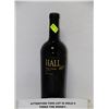 Image 1 : 750ML BOTTLE HALL RED WINE 14.9% X6