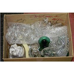 BOX OF STEMWARE & CRYSTALWARE