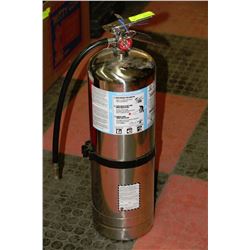 STAINLESS STEEL FIRE EXTINGUISHER NO CHARGE