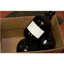 BOX OF VINTAGE HIRES ROOTBEER JUGS