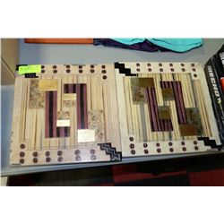 PAIR OF ABSTRACT WALL PLAQUES