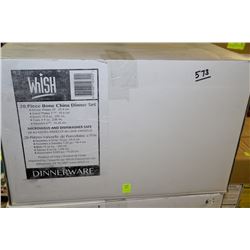 NEW 20 PC BONE CHINA DISH SET