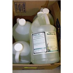 BOX OF 4-4L BIO-DEGRADABLE SANITIZER 101 AND