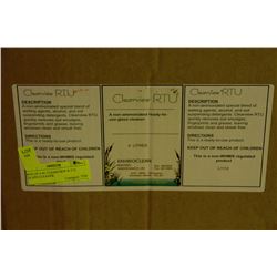 BOX OF 4-4L CLEARVIEW R.T.U GLASS CLEANER