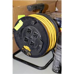 100FT INDUSTRIAL EXTENSION CORD WITH REEL  AND