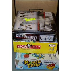 BUNDLE OF GAMES INCLUDING:GREY'S ANATOMY, MOUSE-