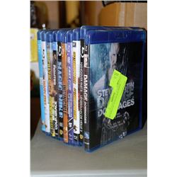 BUNDLE OF 10 BLUE RAY DVD'S