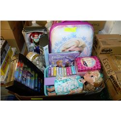LARGE BOX WITH DISNEY FROZEN PRINCESS HARD COVER