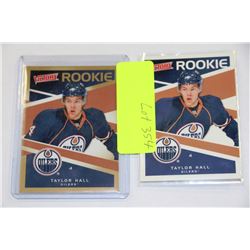 PAIR OF TAYLOR HALL VICTORY ROOKIE CARDS(ONE RARE)