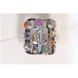 STERLING SILVER GEMSTONE RING